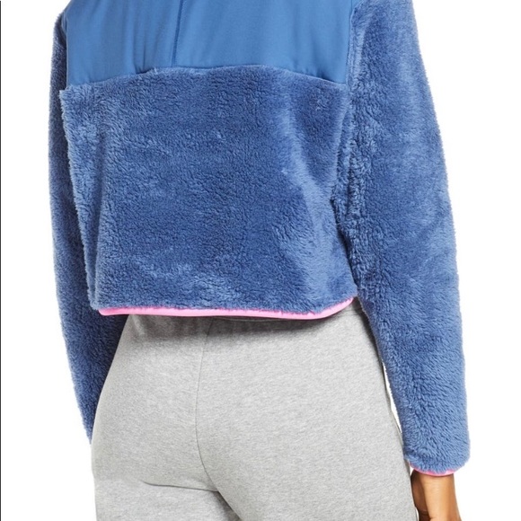 Nike crop half zip blue and pink fleece - Picture 6 of 8